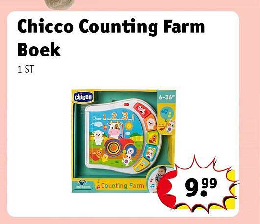 Chicco Counting Farm Boek