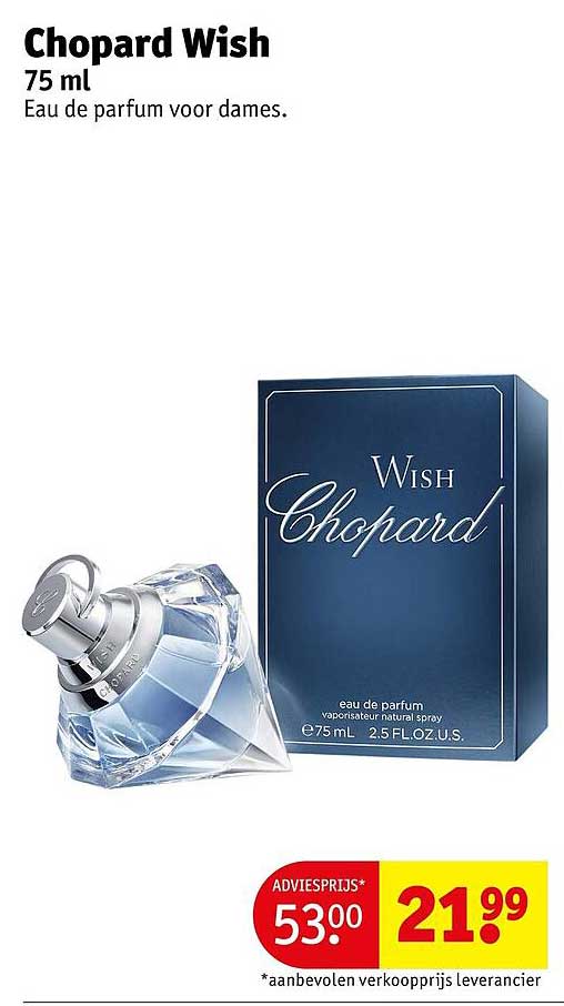 Chopard Wish 75 ml Eau de parfum voor dames.