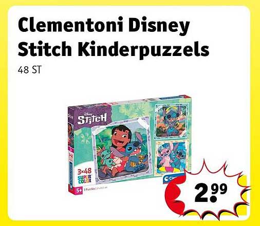 Clementoni Disney Stitch Kinderpuzzels 48 ST