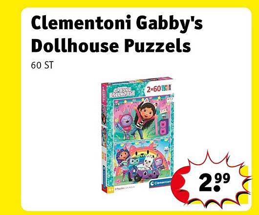 Clementoni Gabby's Dollhouse Puzzels 60 ST
