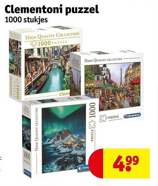 Clementoni puzzel 1000 stukjes