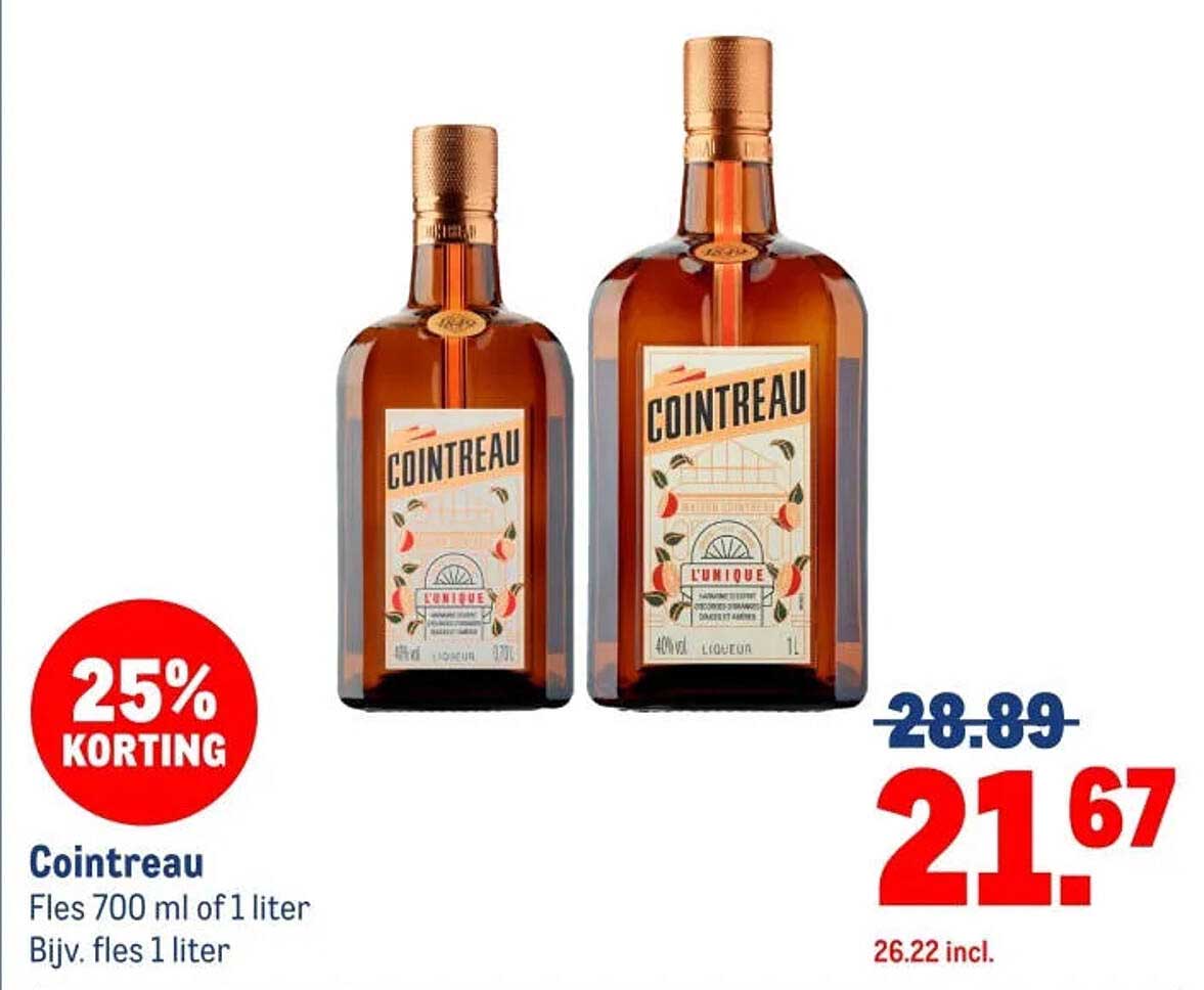 Cointreau 25% KORTING