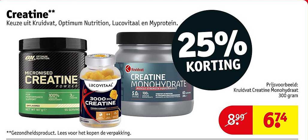 Creatine** 25% KORTING