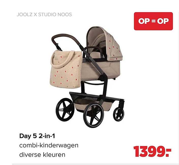 Day 5 2-in-1 combi-kinderwagen diverse kleuren OP = OP