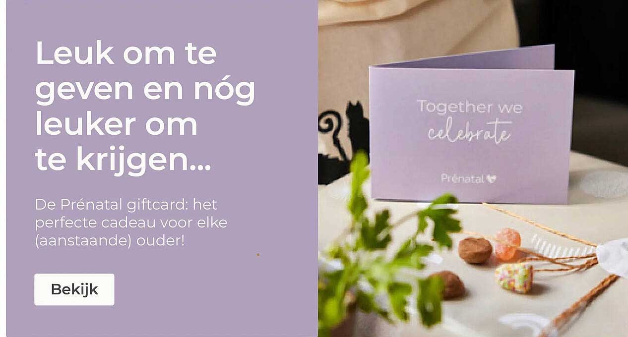 De Prénatal giftcard: het perfecte cadeau voor elke (aanstaande) ouder!