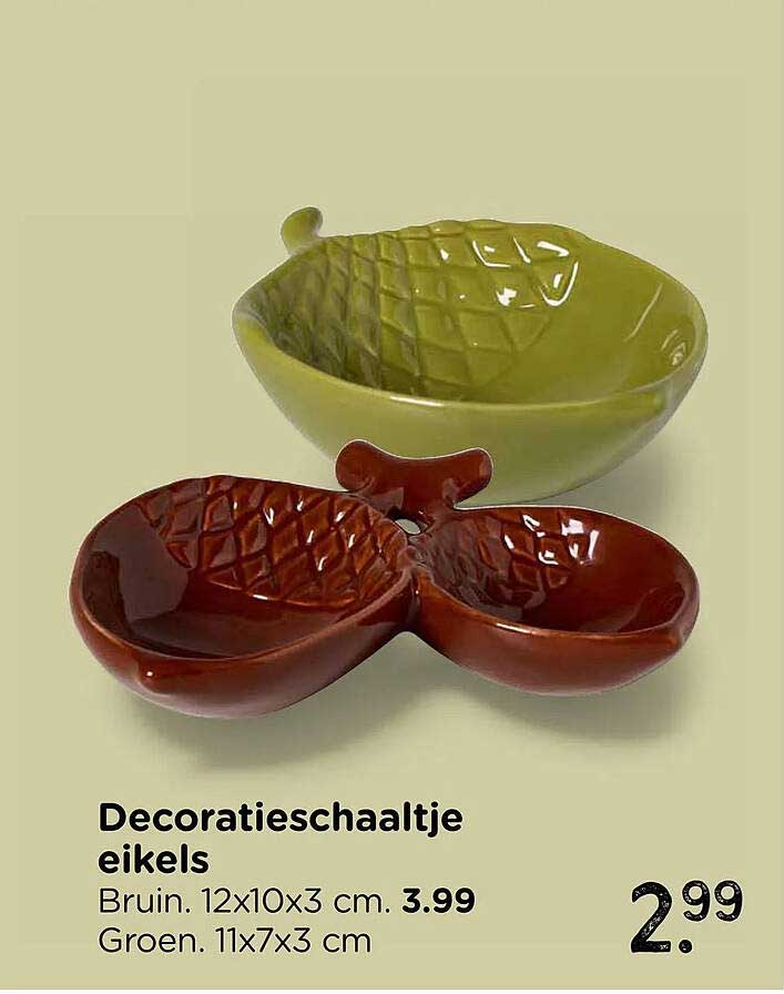 Decoratieschaaltje eikels