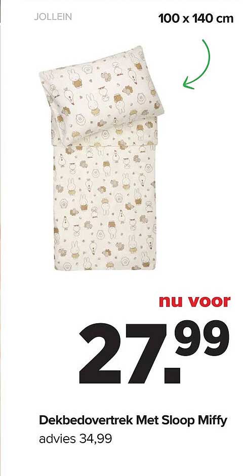 Dekbedovertrek Met Sloop Miffy