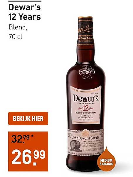 Dewar's 12 Years Blend, 70 cl