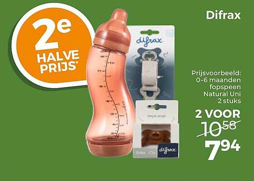Difrax 2e halve prijs