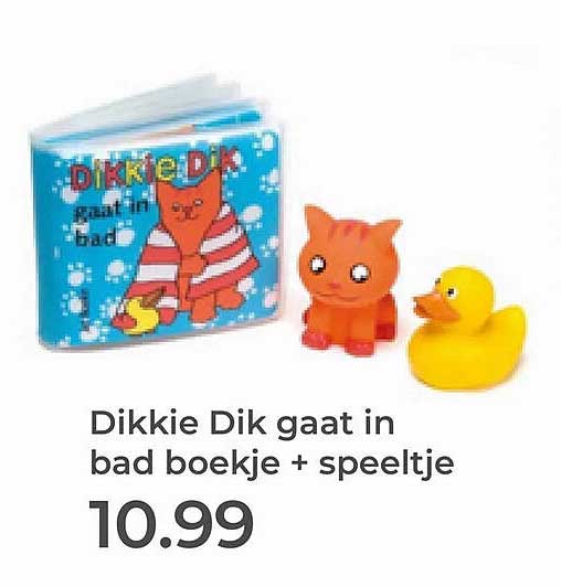 Dikkie Dik gaat in bad boekje + speeltje