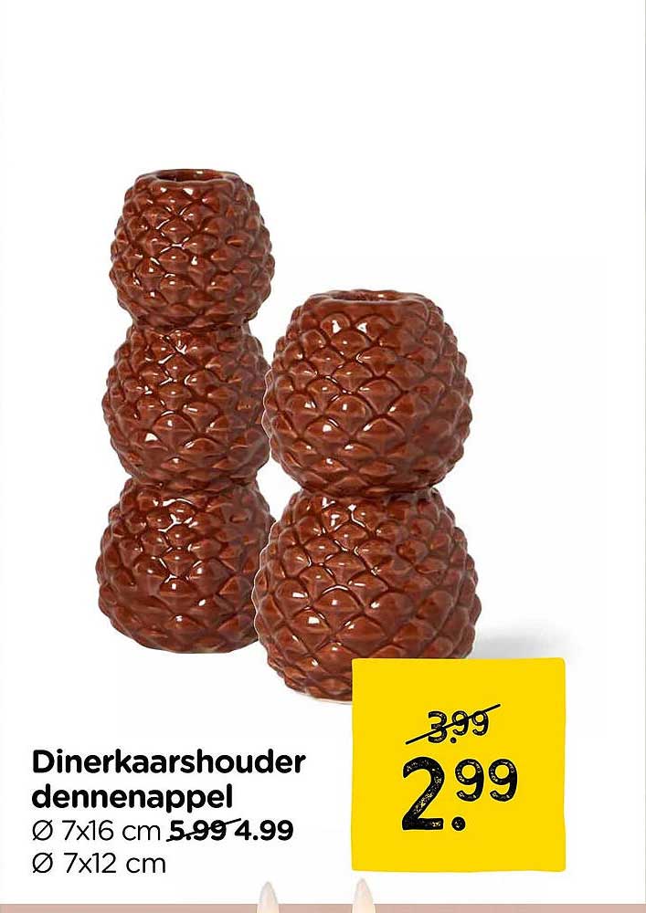 Dinerkaarshouder dennenappel