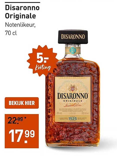 Disaronno Originale Notenlikeur, 70 cl