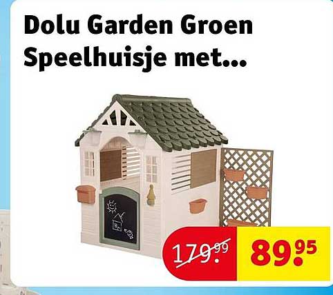Dolu Garden Groen Speelhuisje met...