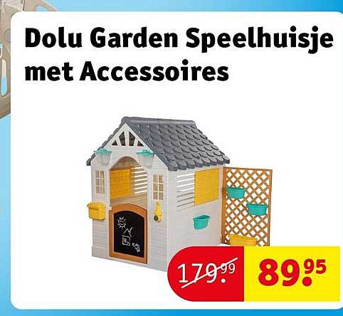 Dolu Garden Speelhuisje met Accessoires