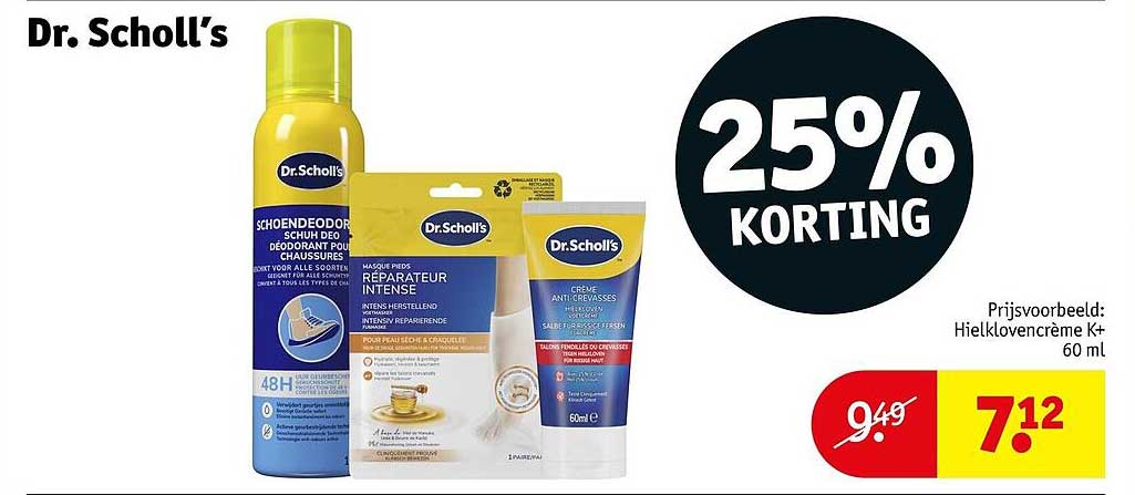 Dr. Scholl’s 25% KORTING