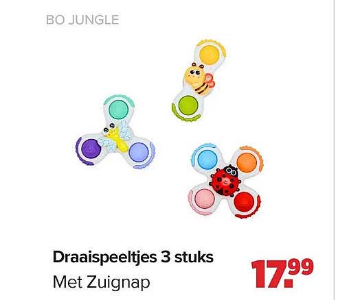 Draaispeeltjes 3 stuks Met Zuignap