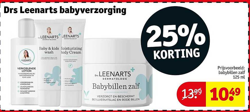 Drs Leenarts babyverzorging 25% KORTING