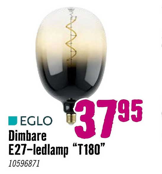 EGLO Dimbare E27-ledlamp “T180”