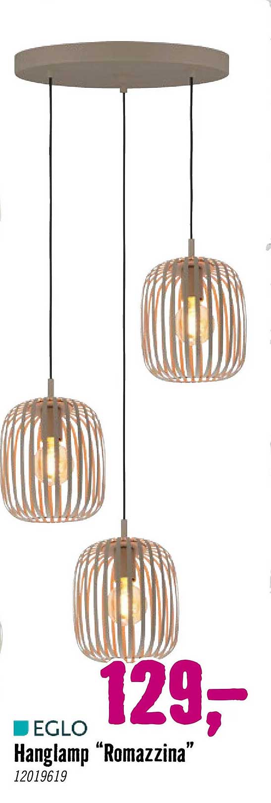 EGLO Hanglamp “Romazzina”