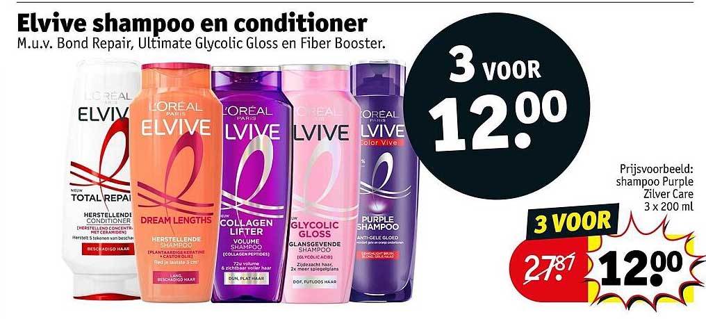 Elvive shampoo en conditioner
