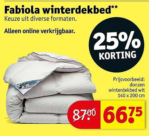 Fabiola winterdekbed** 25% KORTING