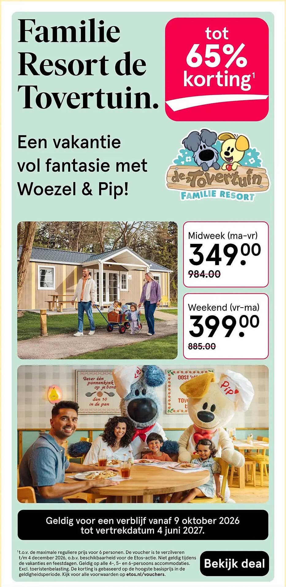 Familie Resort de Tovertuin. tot 65% korting¹