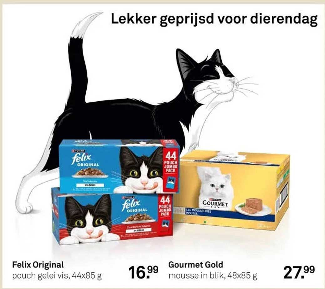 Felix Original pouch gelei vis, 44x85 g