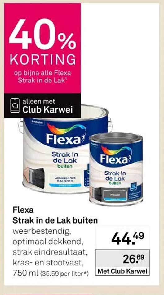 Flexa Strak in de Lak buiten