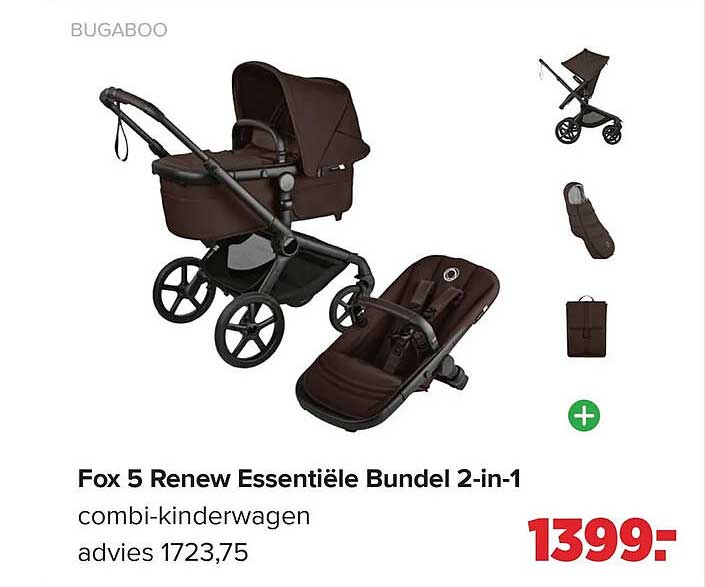 Fox 5 Renew Essentiële Bundel 2-in-1 combi-kinderwagen