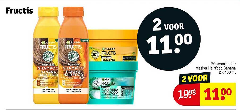 Fructis 2 voor 11.00