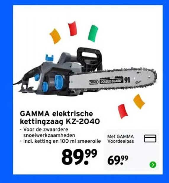 GAMMA elektrische kettingzaag KZ-2040