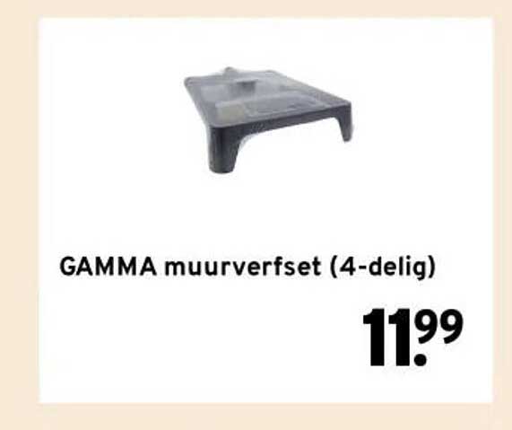 GAMMA muurverfset (4-delig)