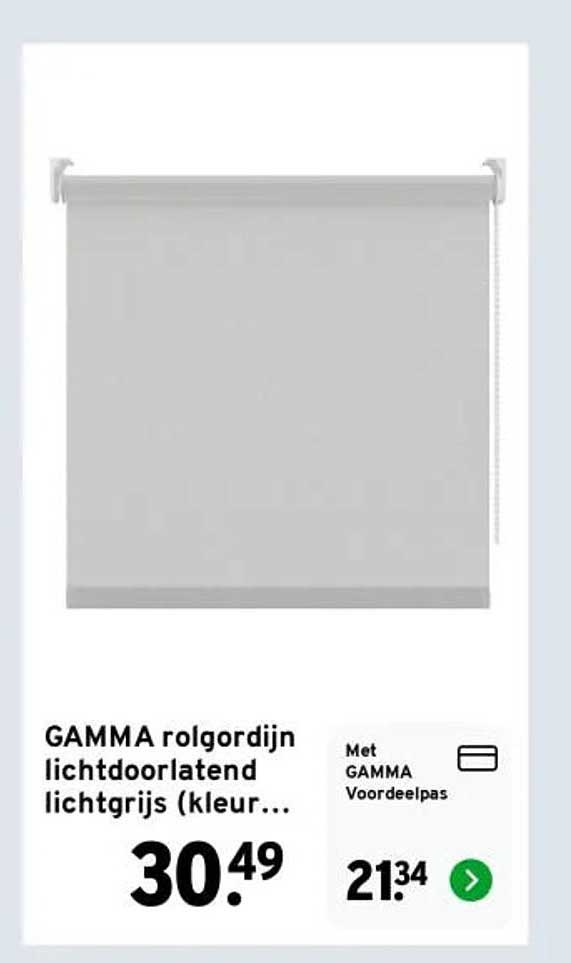 GAMMA rolgordijn lichtdoorlatend lichtgrijs (kleur...