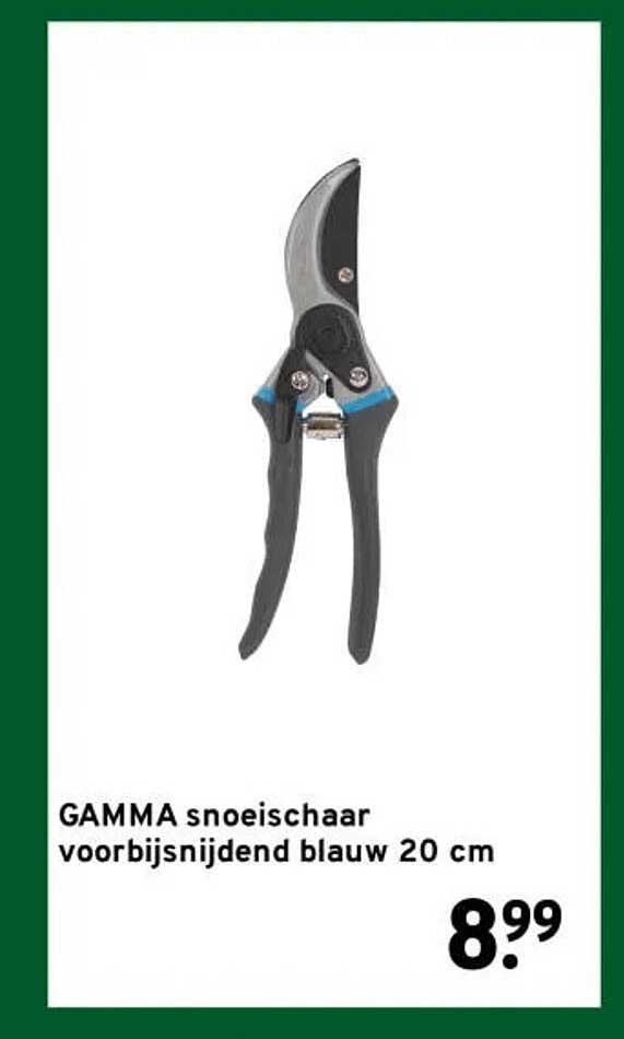 GAMMA snoeischaar voorbijsnijdend blauw 20 cm