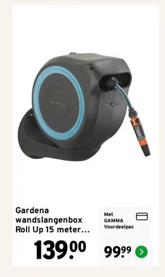 Gardena wandslangenbox Roll Up 15 meter...
