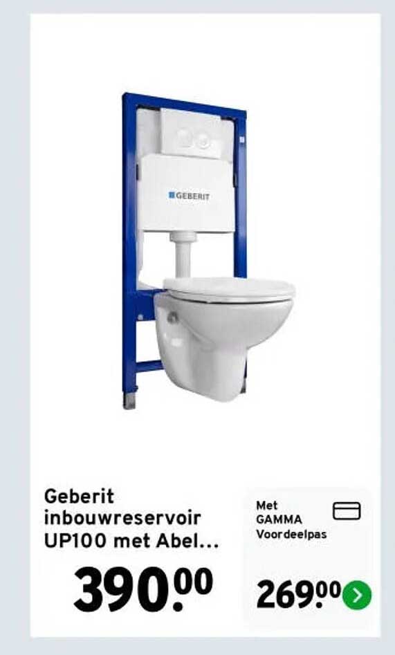 Geberit inbouwreservoir UP100 met Abel...