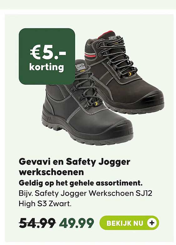 Gevavi en Safety Jogger werkschoenen