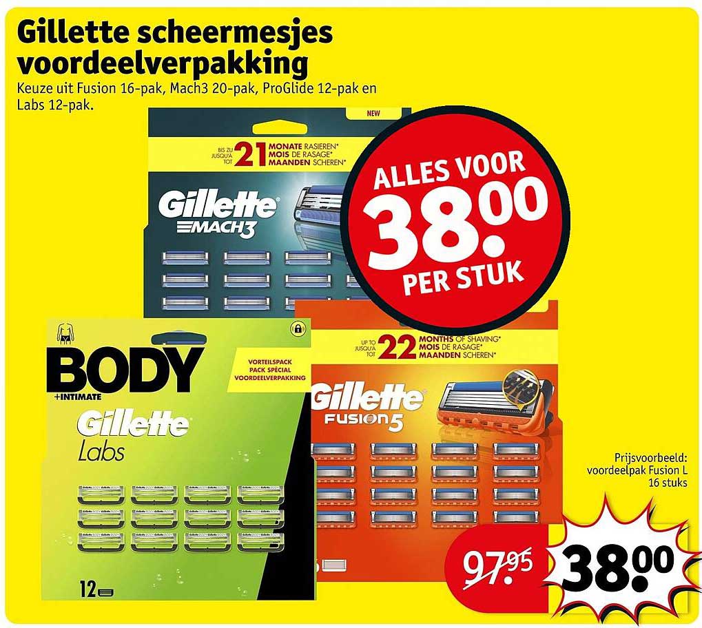 Gillette scheermesjes voordeelverpakking