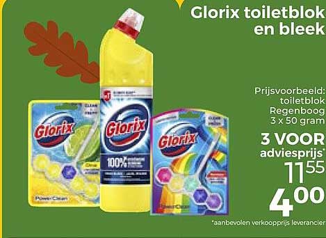 Glorix toiletblok en bleek 3 VOOR