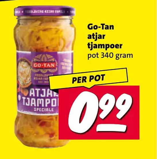 Go-Tan atjar tjampoer pot 340 gram PER POT