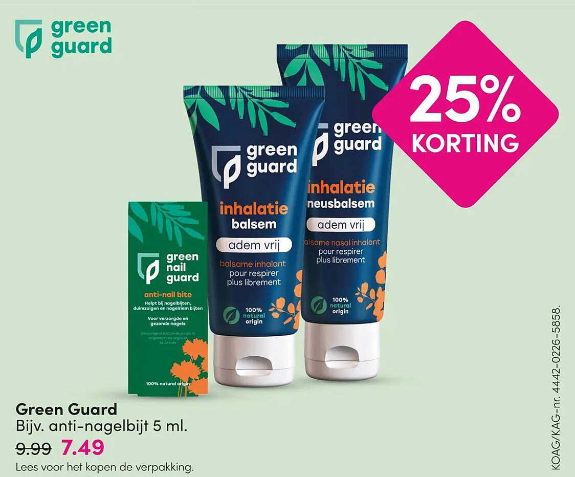 Green Guard Bijv. anti-nagelbijt 5 ml. 25% KORTING