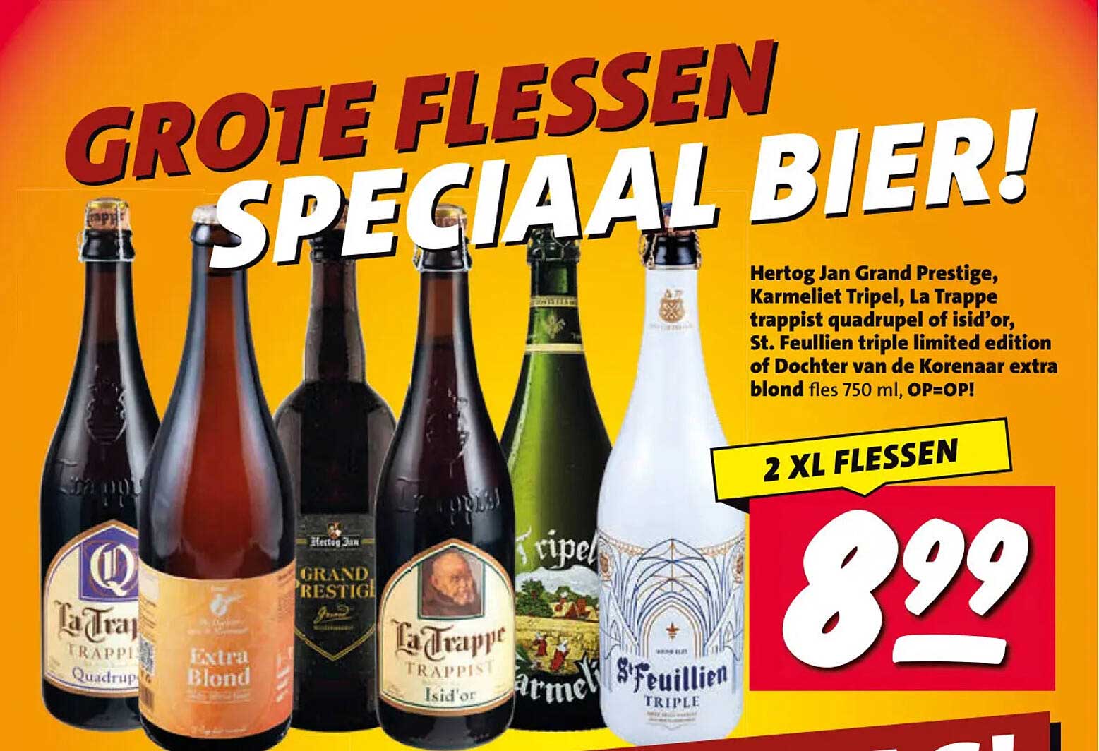 GROTE FLESSEN SPECIAAL BIER! 2 XL FLESSEN