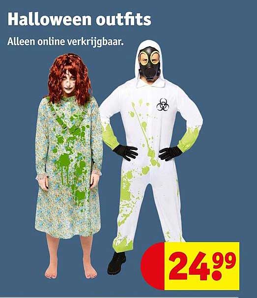 Halloween outfits Alleen online verkrijgbaar.