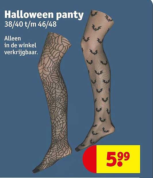 Halloween panty 38/40 t/m 46/48