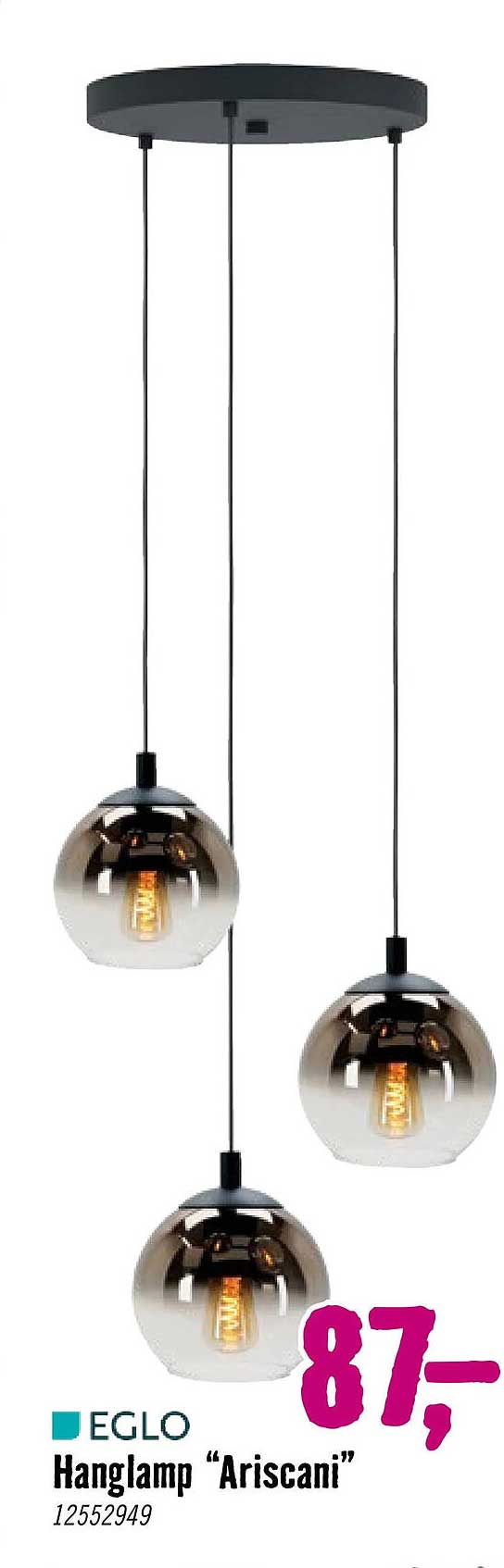 Hanglamp “Ariscani”