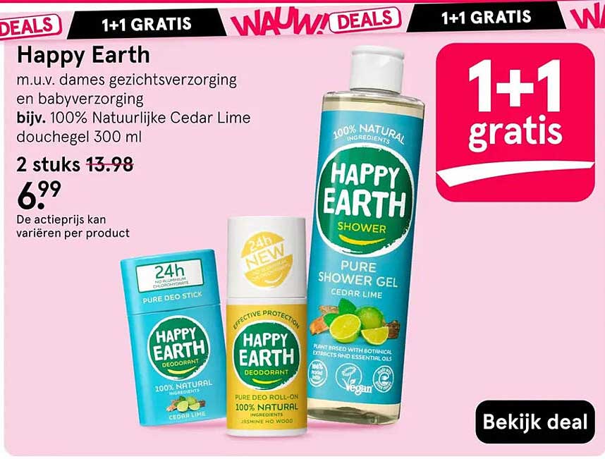 Happy Earth 1+1 gratis