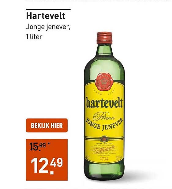Hartevelt Jonge jenever, 1 liter