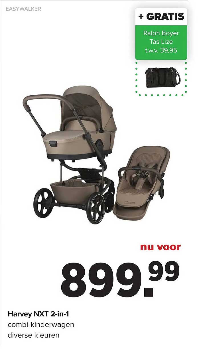 Harvey NXT 2-in-1 combi-kinderwagen diverse kleuren