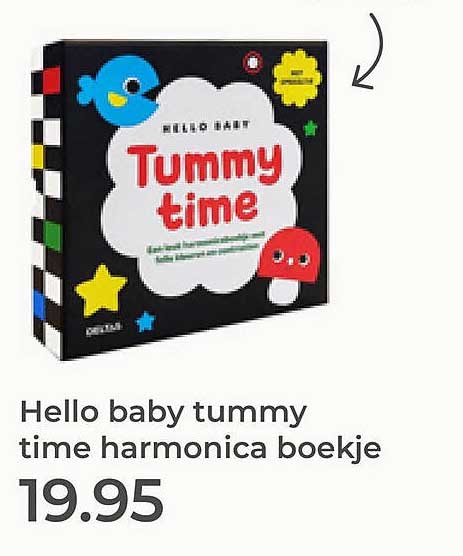 Hello baby tummy time harmonica boekje