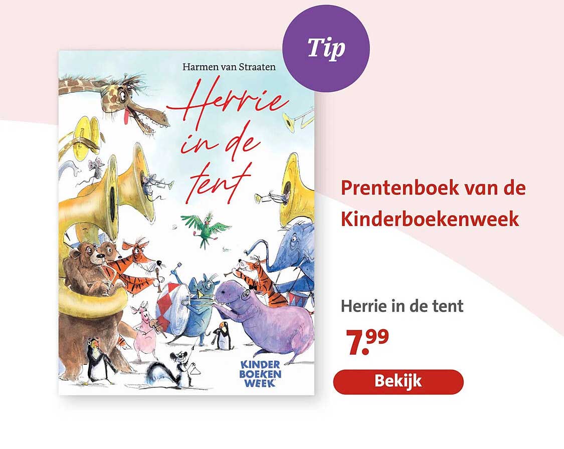 Herrie in de tent Prentenboek van de Kinderboekenweek